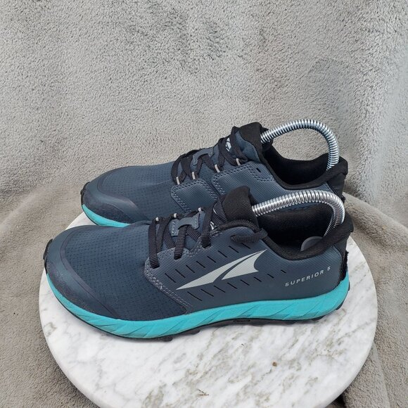 Altra Shoes Womens Size 6.5 Navy Blue Textile Superior 5 Anatomical Sneakers - Picture 1 of 11